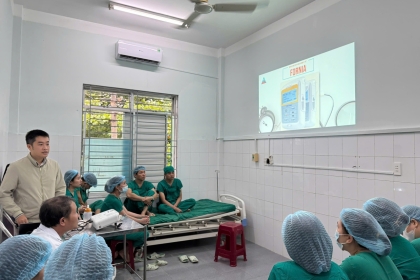 Công Ty TNHH AVH tổ chức buổi giới thiệu, hướng dẫn về bơm truyền dịch giảm đau cho các y bác sĩ tại Khoa Gây Mê - Hồi Sức Bệnh viện miền núi phía Bắc Quảng Nam